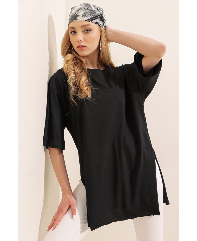 Tricou Negru Bumbac