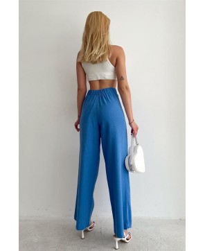 Pantaloni de in cu cravată laterală